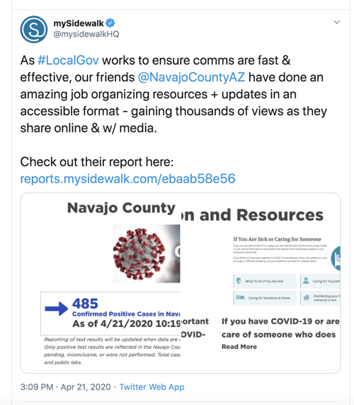 How to Apply for Grant Funding During COVID-19 Navajo County Dashboard